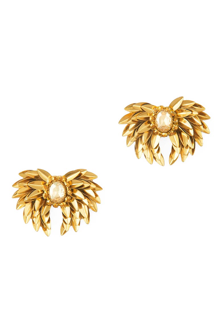 Ottie Earrings, Main, color, GOLD