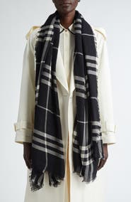 Burberry Giant Check Wool Scarf