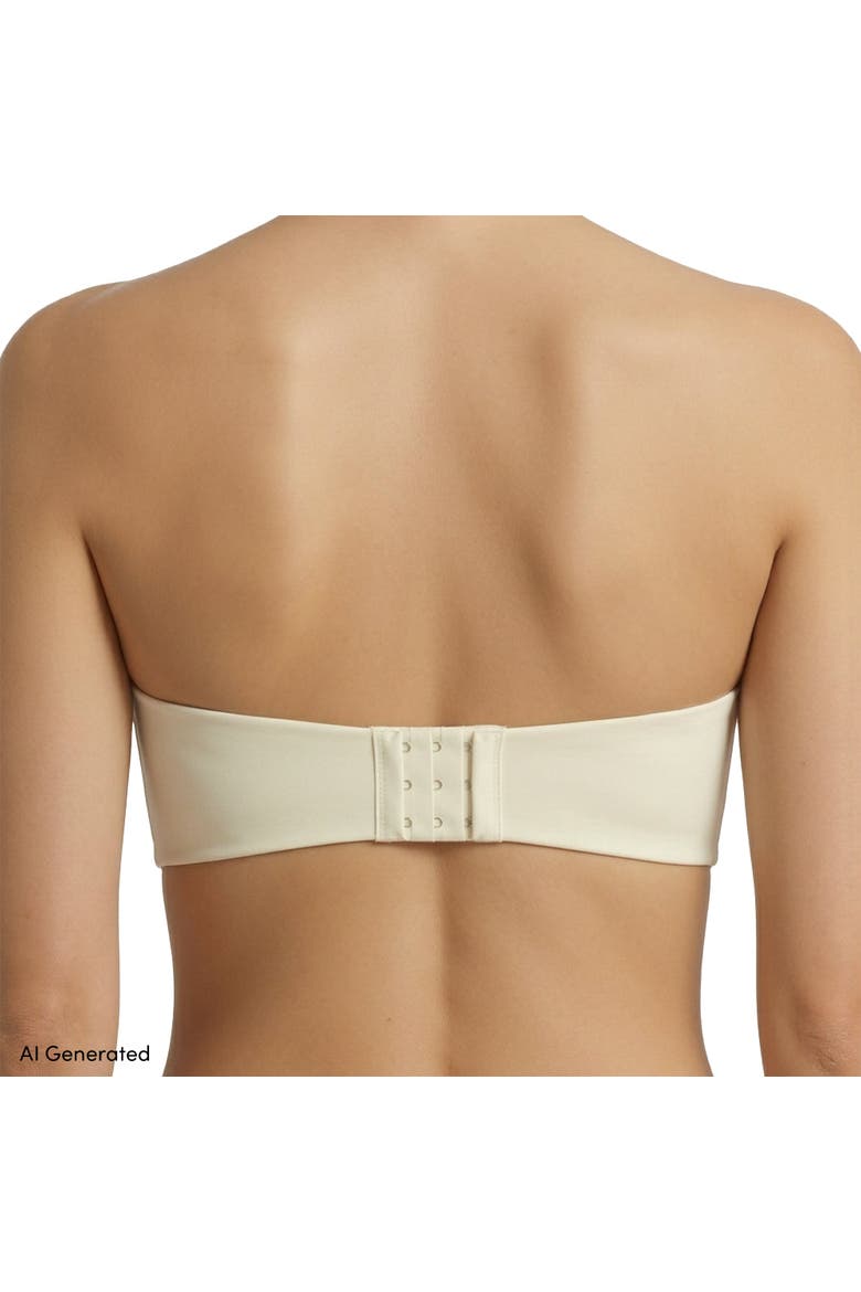 Strapless Convertible Bra True Solutions Light Weight Microfiber Basics, Alternate, color, Ivory