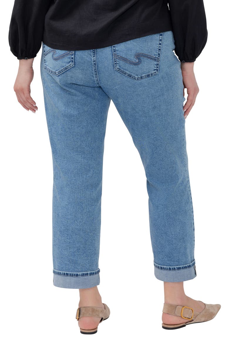 Avery Curvy High Waist Straight Leg Jeans, Alternate, color, BLUEBELLE