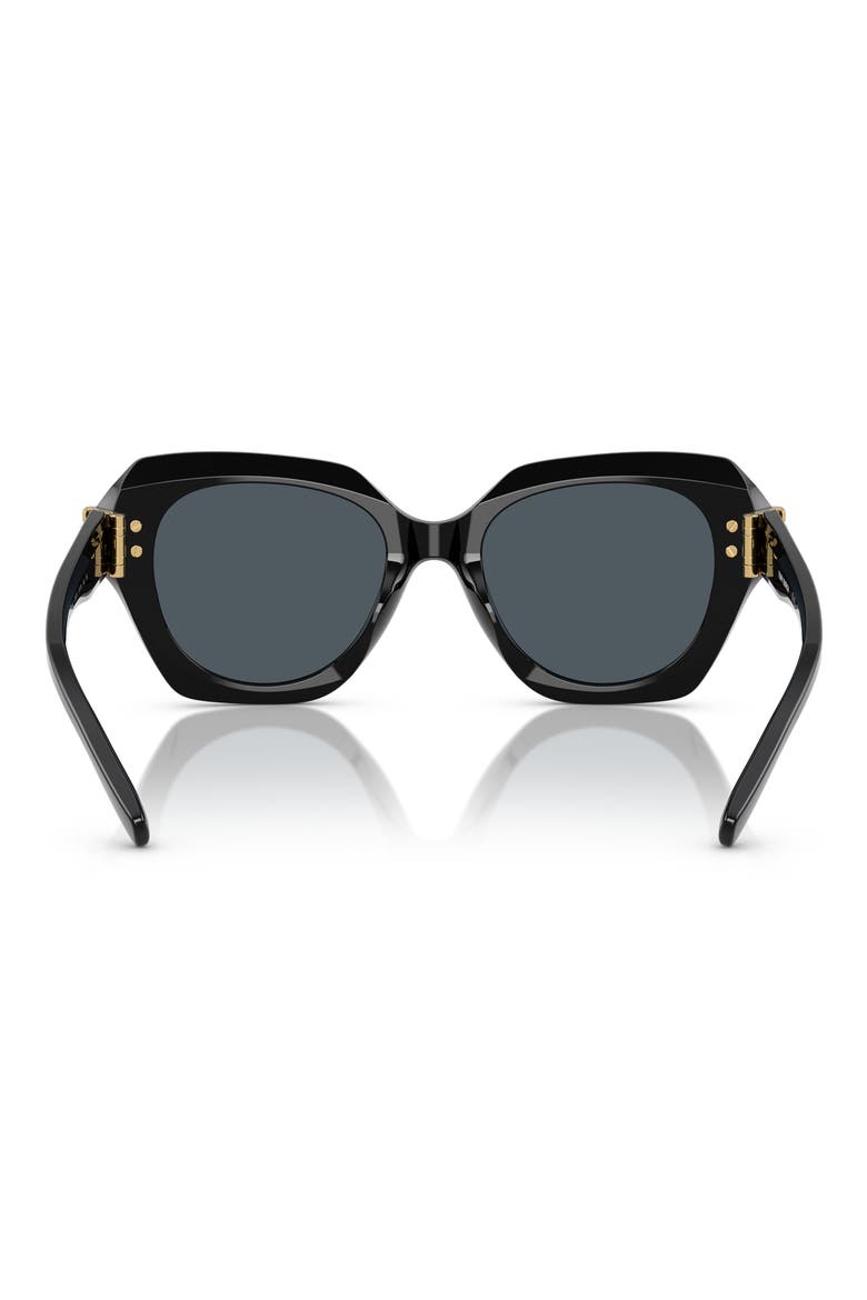 51mm Cat Eye Sunglasses, Alternate, color, BLACK
