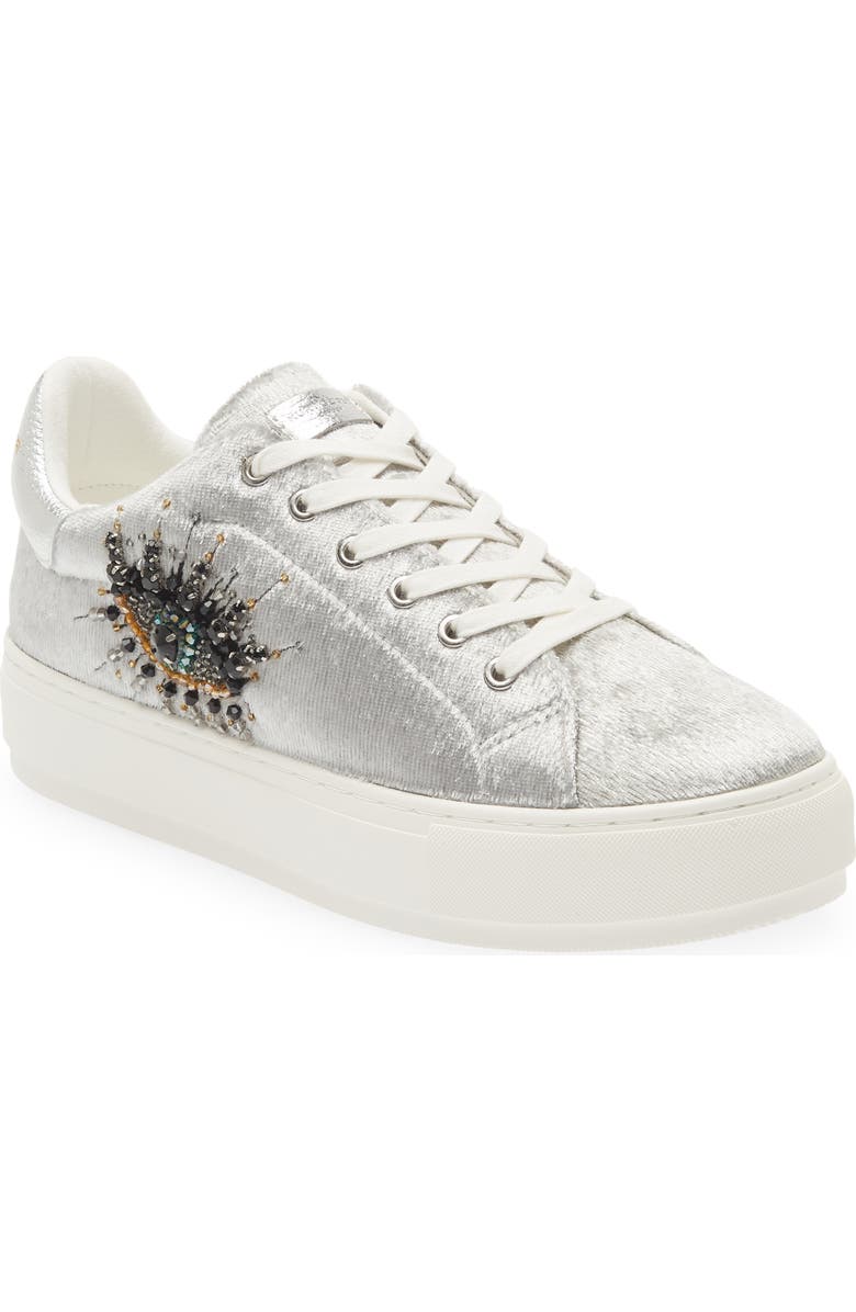 Kurt Geiger London Laney Eye Embellished Sneaker, Main, color,