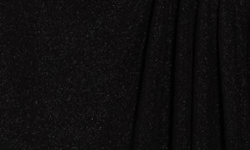 Maggy London Metallic Cowl Neck Cap Sleeve Maxi Dress In Black