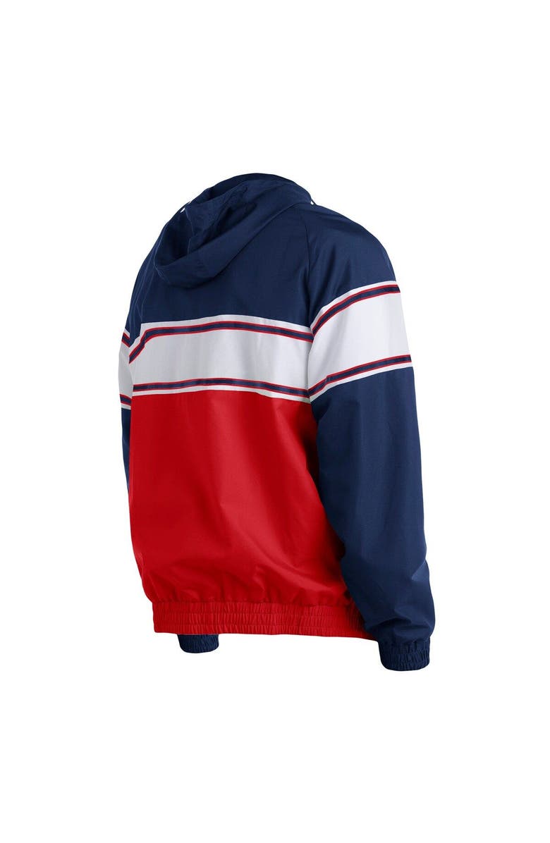 New Era Men's New Era Navy Chicago White Sox Ripstop Raglan Quarter-Zip Hoodie, Alternate, color, Navy