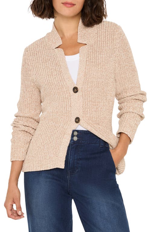 Nic + Zoe Nic+zoe Shaker Stitch Cady Sweater Jacket In Neutral