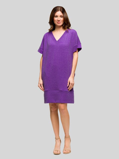 Maternity V-Neck T-Shirt Dress