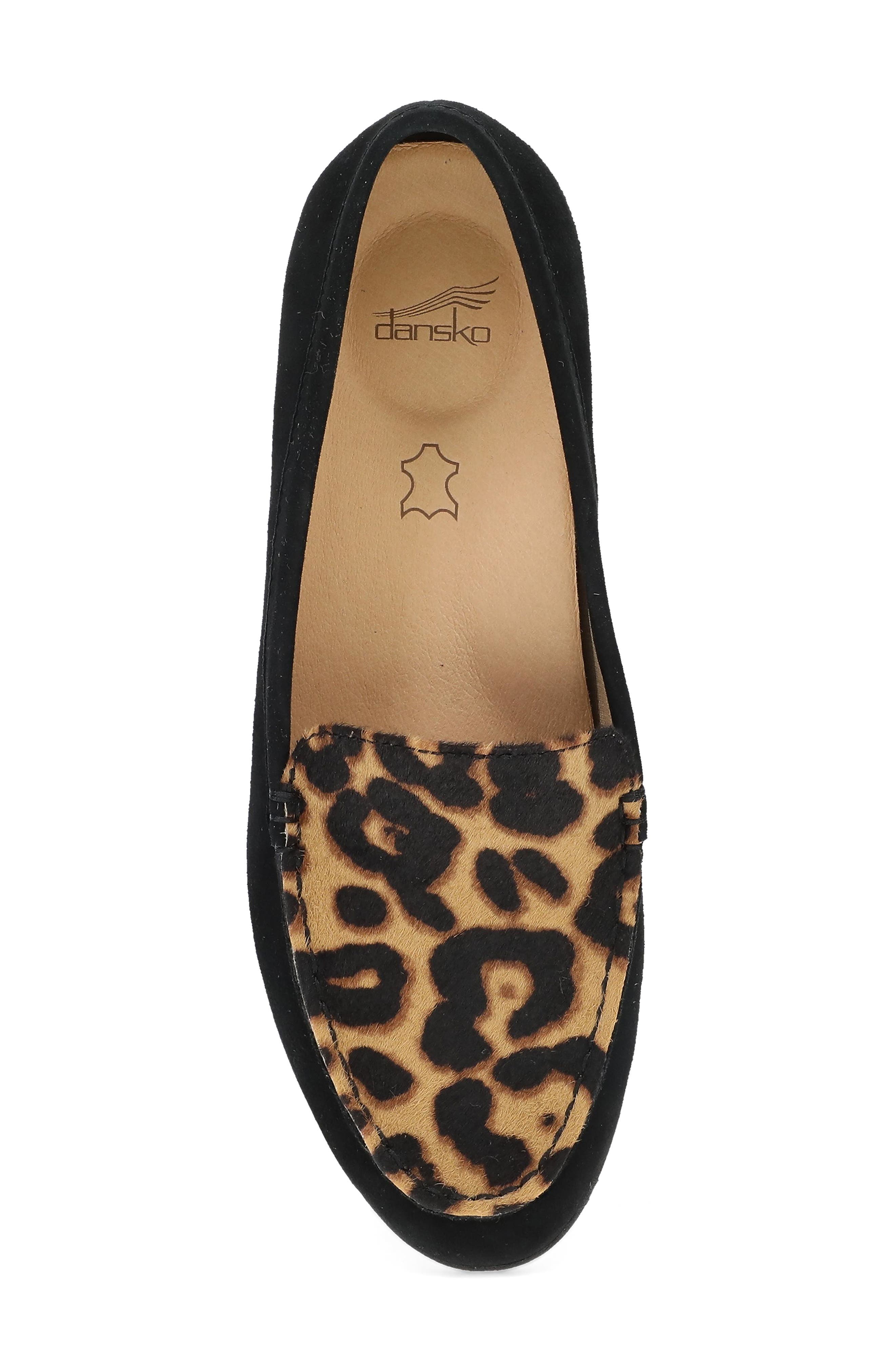 Dansko Lorri Loafer, Alternate, color, Black Leopard