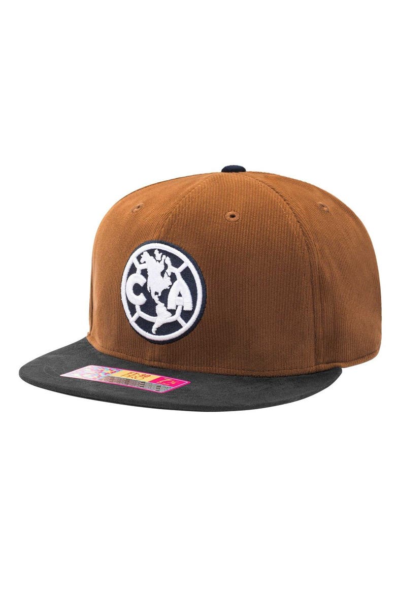 Men's Brown Club America Cognac Fitted Hat, Main, color, Brown