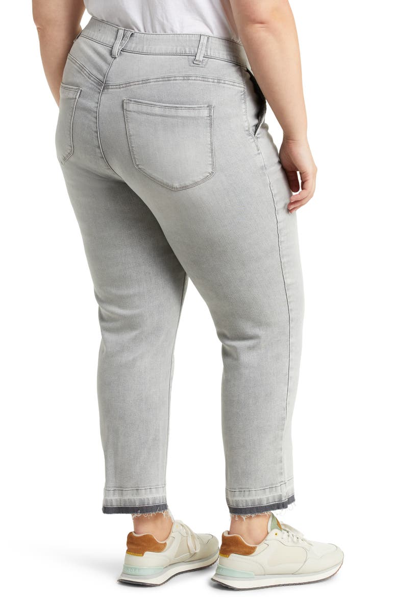 'Ab'Solution Button Fly High Waist Jeans, Alternate, color, GY-GREY