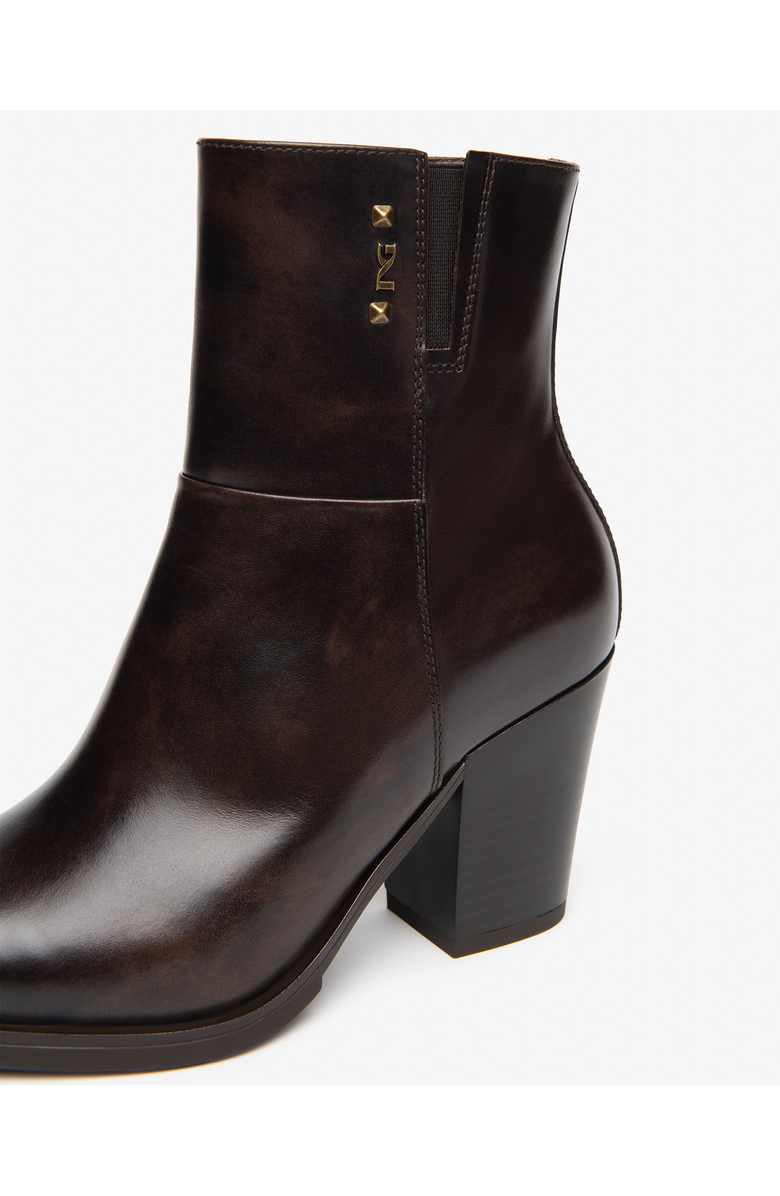 Western Bootie, Alternate, color, CHOCOLATE