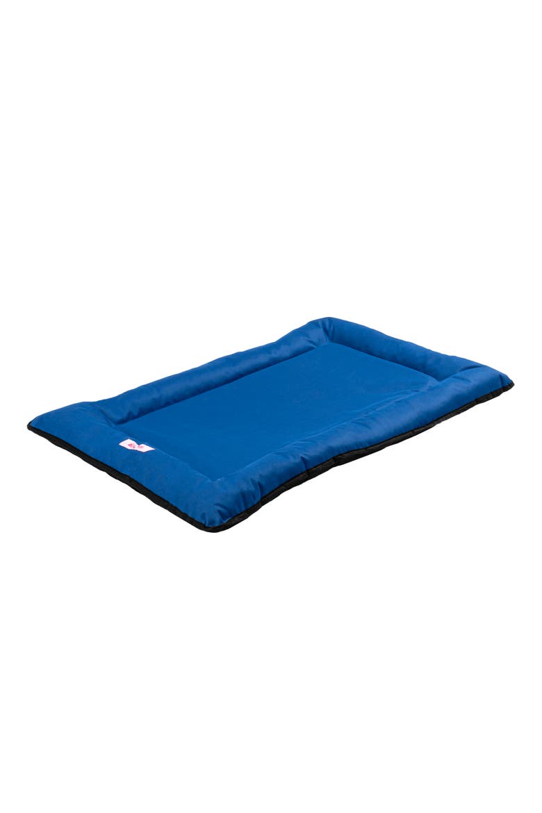 Archie Traditional Oxford Waterproof Indoor/Outdoor Hand-Washable Memory Foam Camping Pet Bed, Alternate, color, Blue