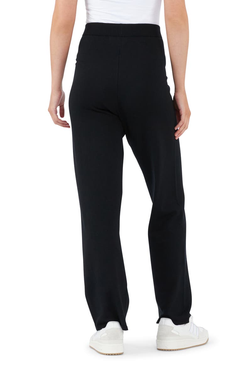 Rylan Knit Straight Leg Maternity Pants, Alternate, color, BLACK