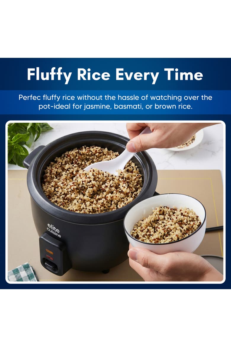 6-Cup Electric Rice Cooker, Alternate, color, Black