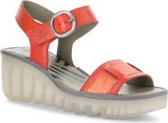 Fly London Beik Ankle Strap Platform Wedge Sandal