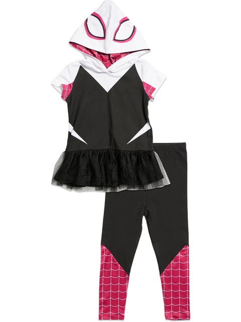 Spider-Man Cosplay Hooded Tee and Leggings Set