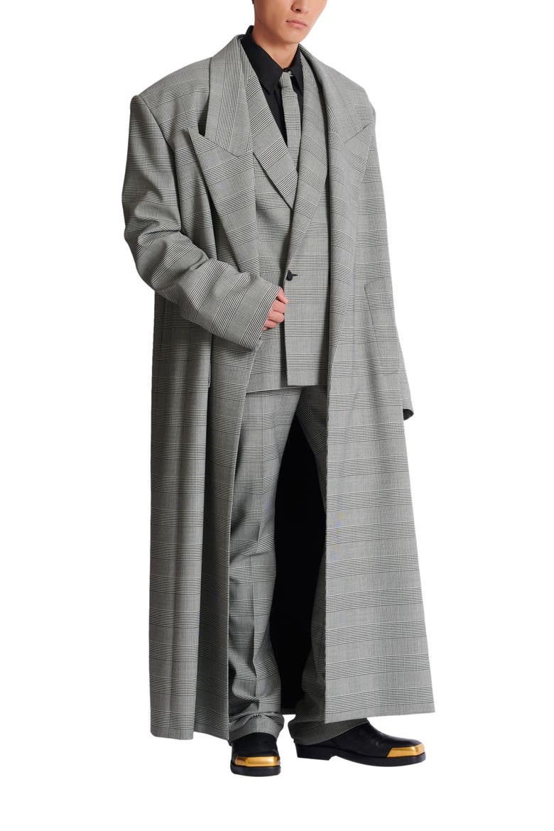 Prince of Wales 2-button blazer, Alternate, color, black