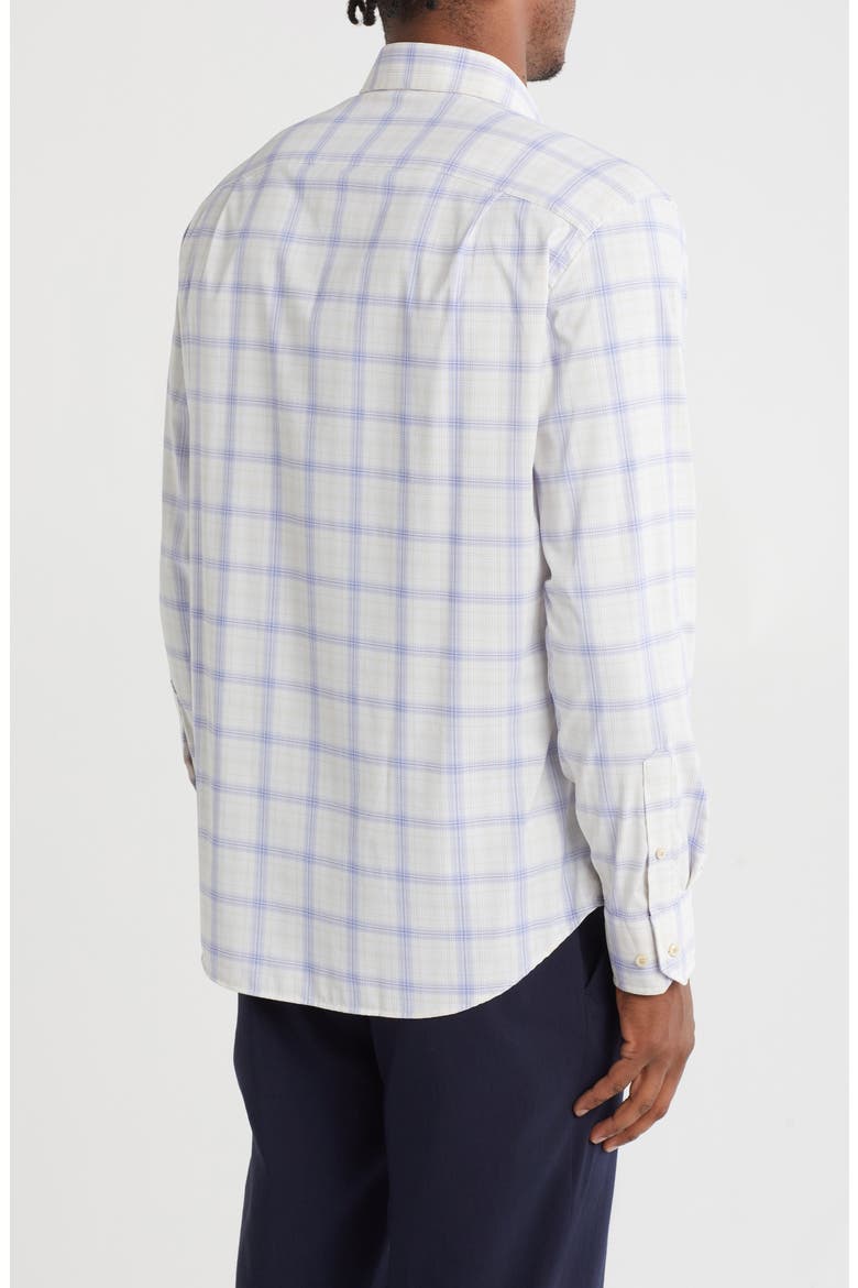 Plaid Performance Sport Shirt, Alternate, color, DUNE/ ROYAL