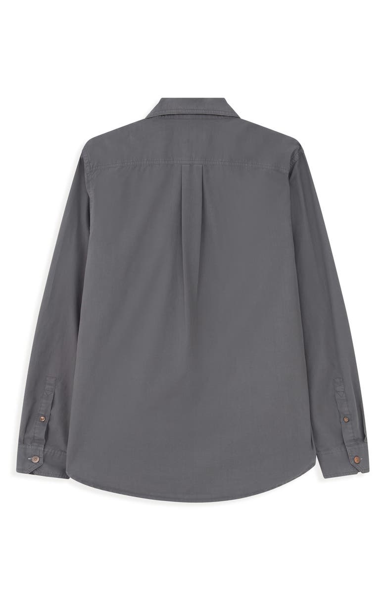 PS Paul Smith Casual Fit Organic Cotton Button-Up Shirt, Alternate, color, Anthracite