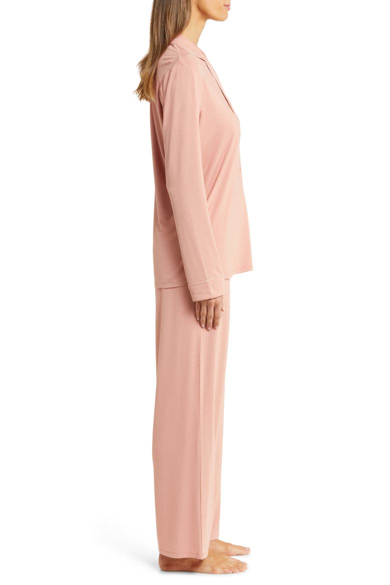 Moonlight Eco Knit Pajamas, Alternate, color, PINK GLASS