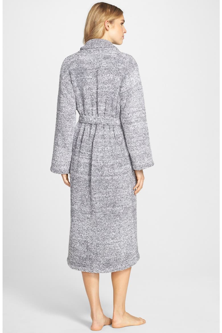 Gender Inclusive CozyChic™ Robe, Alternate, color, HEATHERED GRAPHITE/ WHITE