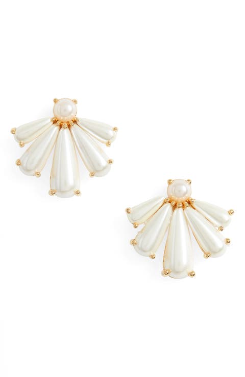 Imitation Pearl Stud Earrings