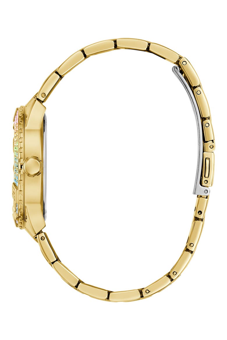 Sangria Rainbow Ombré Bracelet Watch, 36mm, Alternate, color, GOLD