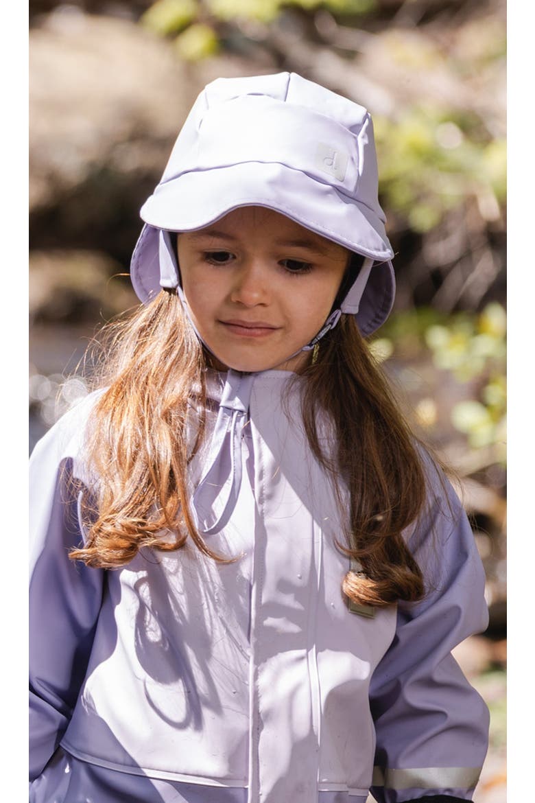 Waterproof Wide Brim Chin Strap Rain Hat, Alternate, color, Mauve