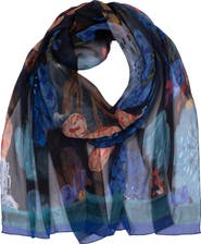 Echo Wildflower Crinkle Silk Wrap