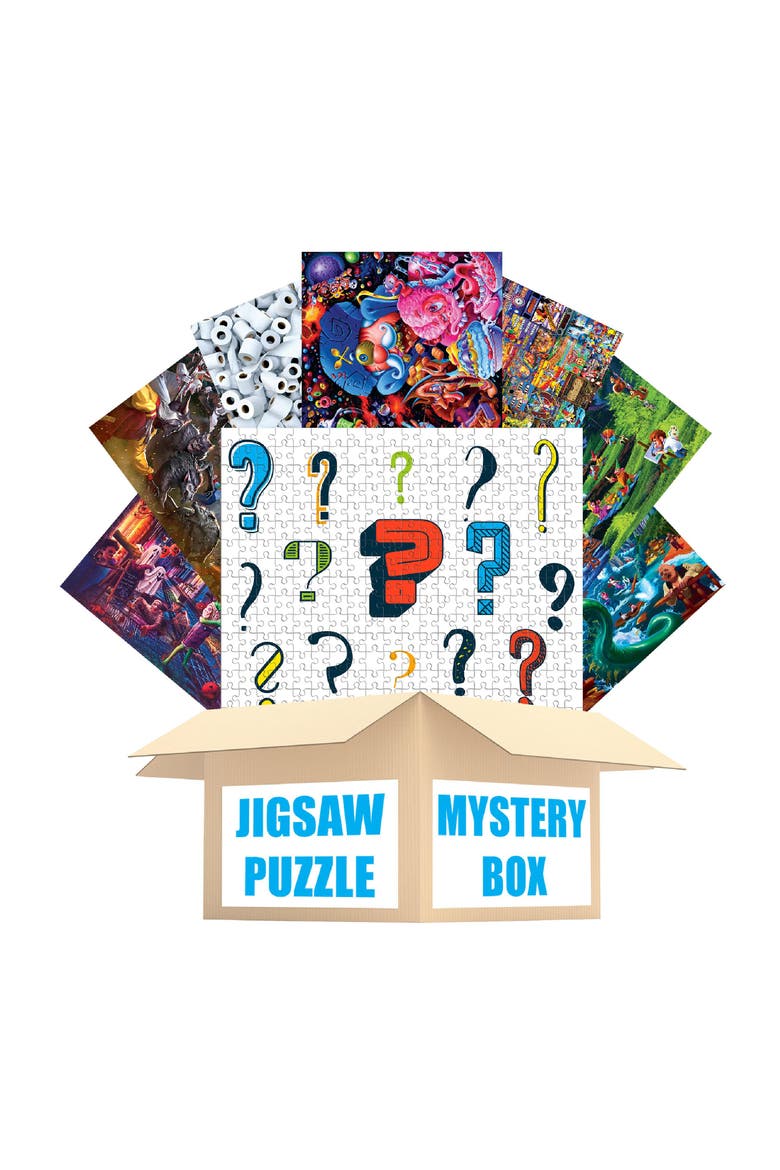 Jigsaw Puzzle Mystery Gift Box Bundle | Includes 8 Puzzles, Main, color, Multi-Color