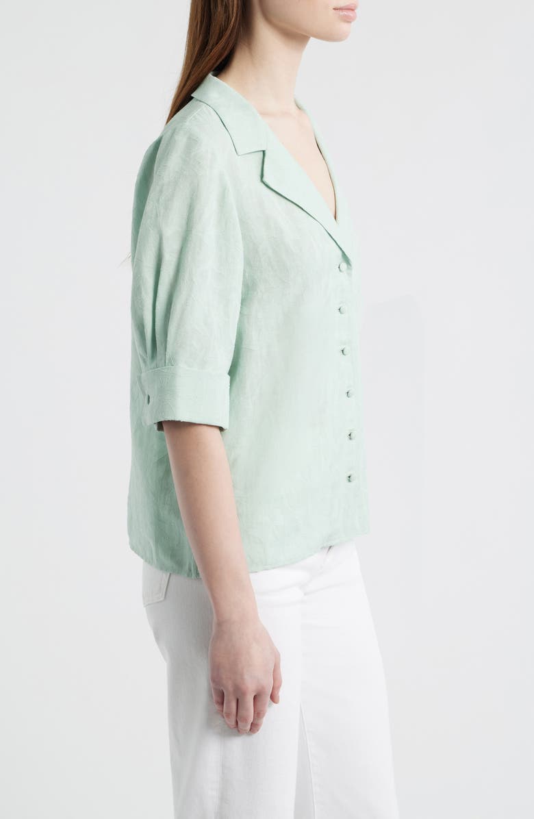 rag & bone Carmella Woven Shirt, Alternate, color, Mint