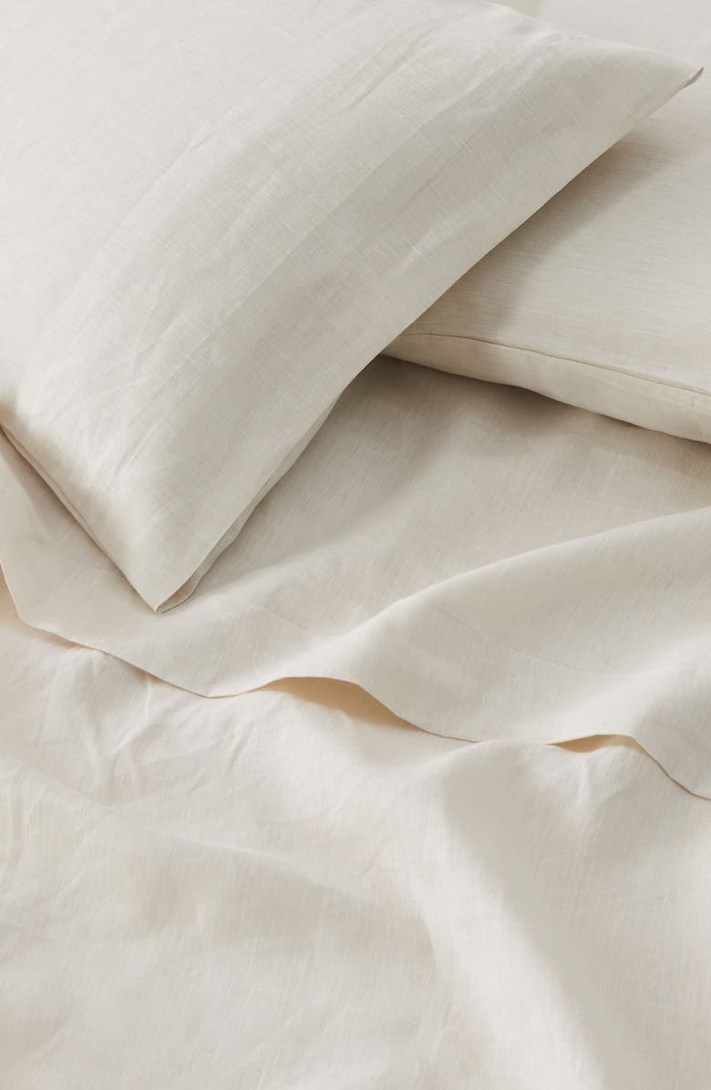 Verlee 2-Pack European Linen Pillowcases, Alternate, color, Sand
