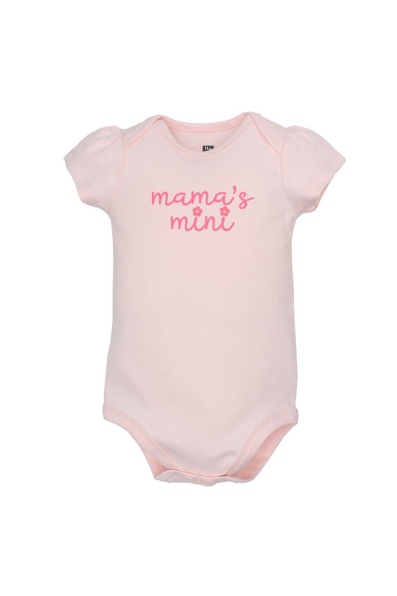 5Pk of Gentle Cotton One-Pieces, Alternate, color, Cheerful Floral Mini