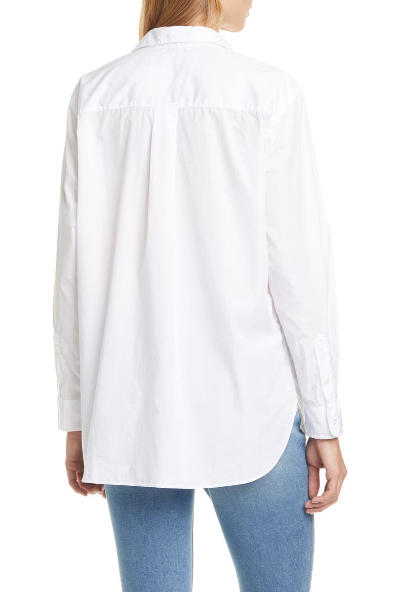 Joedy Superfine Cotton Button-Up Shirt, Alternate, color, WHITE PIUMINO