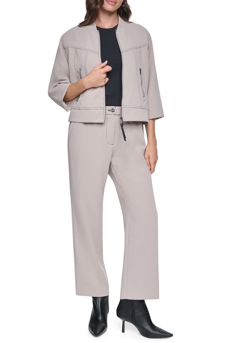 Contrast Stitch Jacket, Alternate, color, PUTTY