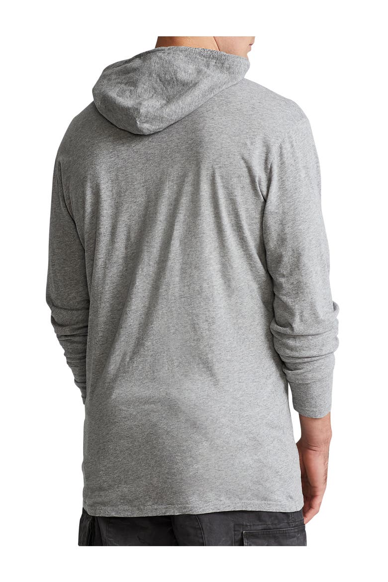 Big & Tall Jersey Hooded Long-Sleeve T-Shirt, Alternate, color, DARK VINTAGE HEATHER