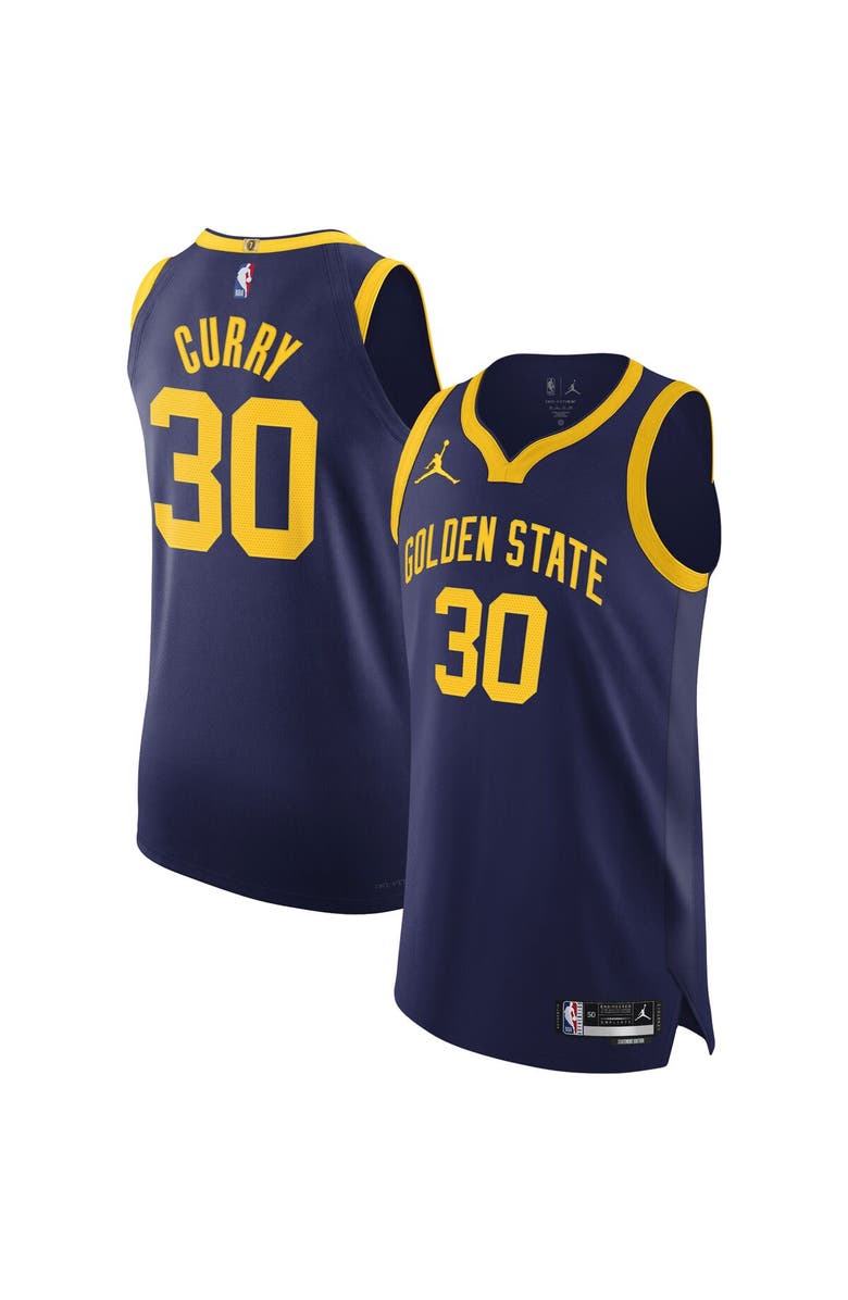 Jordan Brand Men's Jordan Brand Stephen Curry Royal Golden State Warriors Authentic Player Jersey - Statement Edition, Main, color,