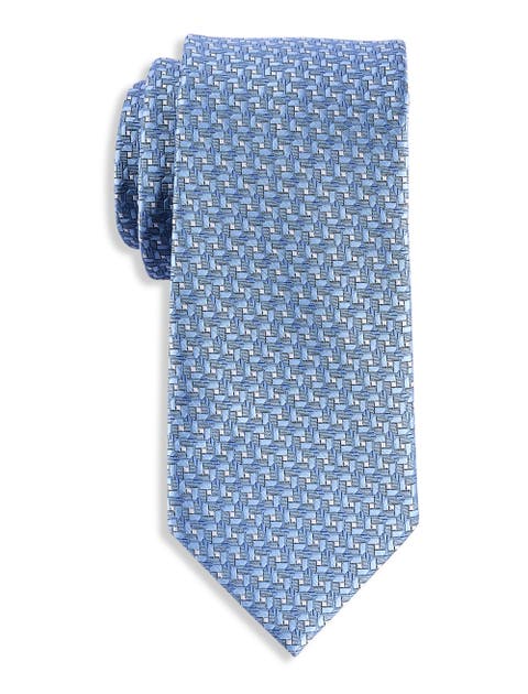 Big & Tall Geometric Link Patterned Tie