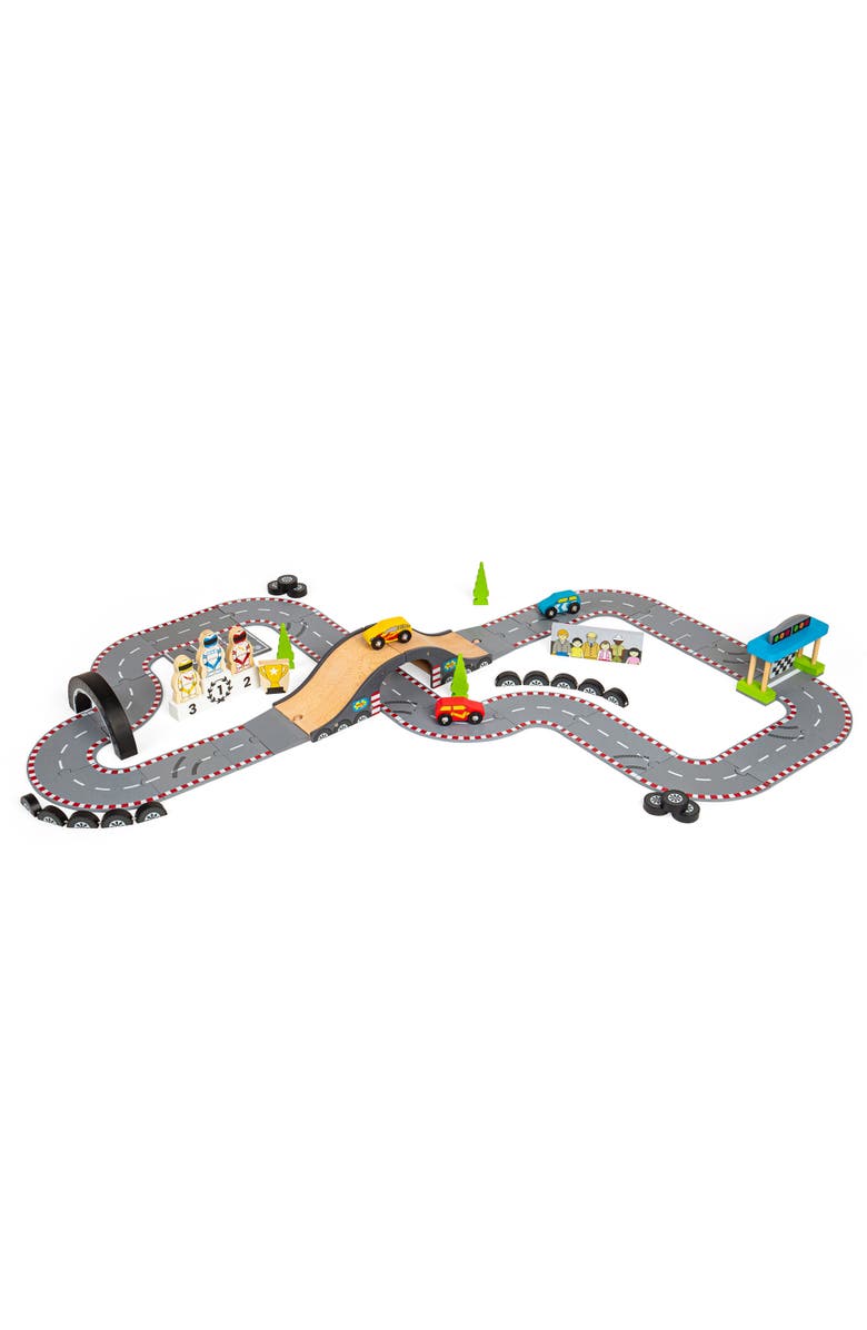 Bigjigs Rail Roadway Race Day, Alternate, color,