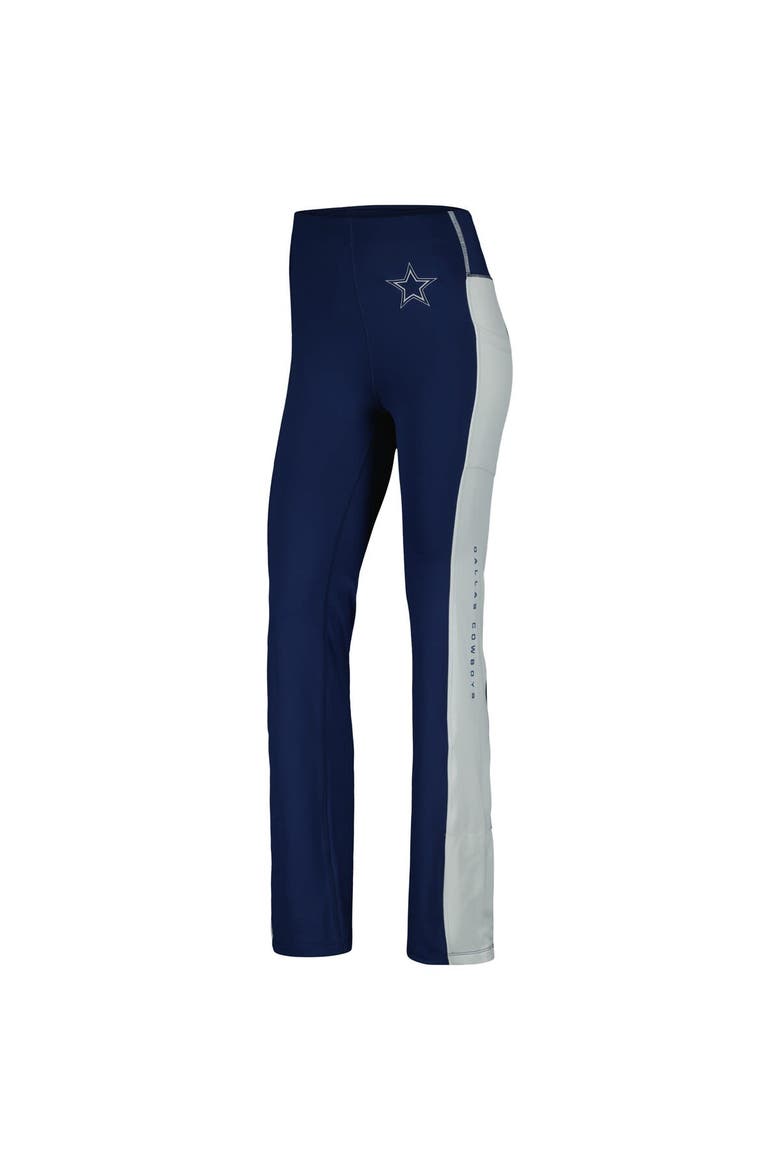 Women's Fanatics Signature Navy Dallas Cowboys Studio Fitted Flared Leggings, Alternate, color, Navy