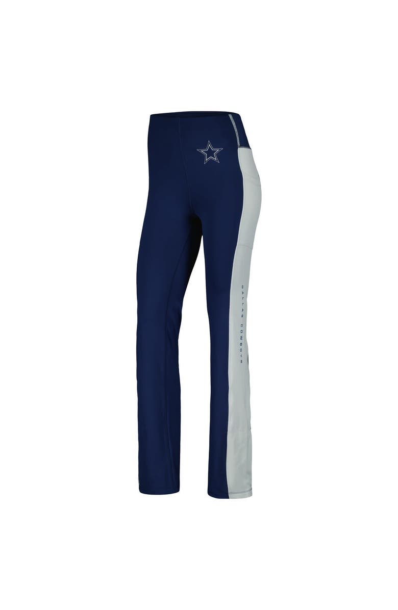 Fanatics Signature Women's Fanatics Signature Navy Dallas Cowboys Studio Fitted Flared Leggings, Alternate, color, 