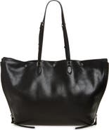 Dolce&Gabbana Atene Side Zip Leather Shopper