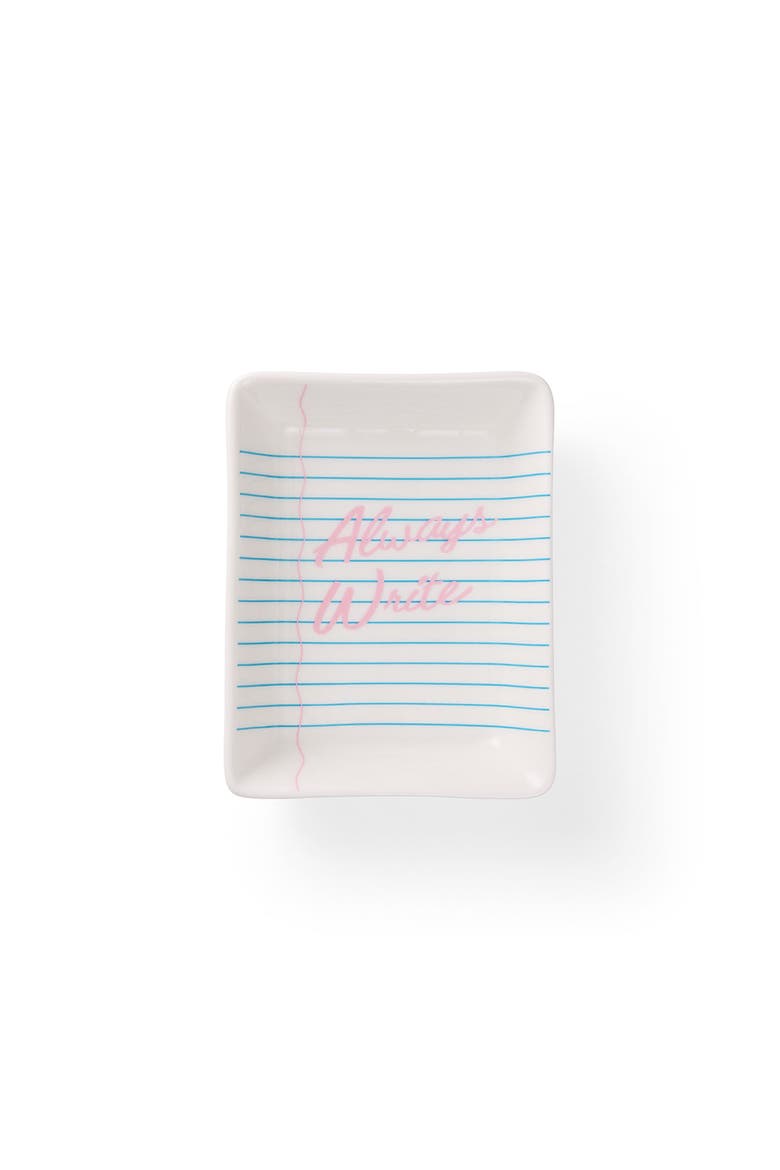 Always Write Teacher Trinket Tray and Apple Earring Set, Alternate, color, Multicolor