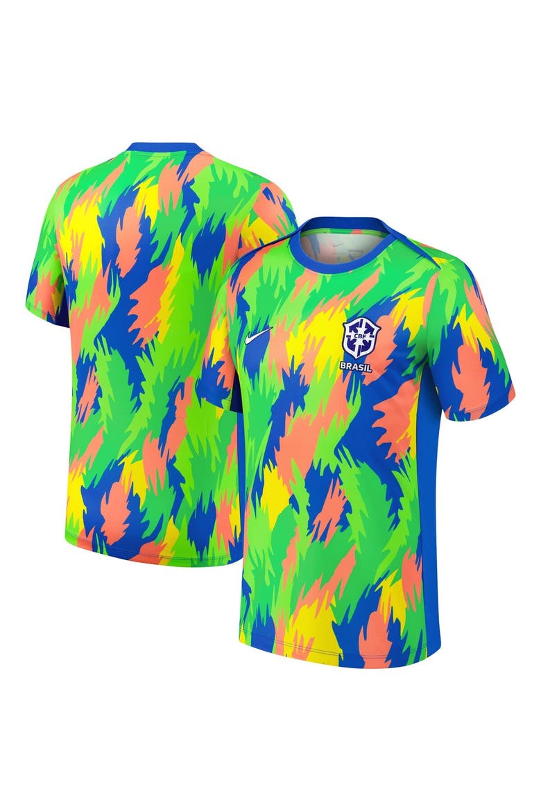 Men's Nike Blue Brazil Women's National Team 2025 Academy Pro Pre-Match Performance Top, Alternate, color, Blue