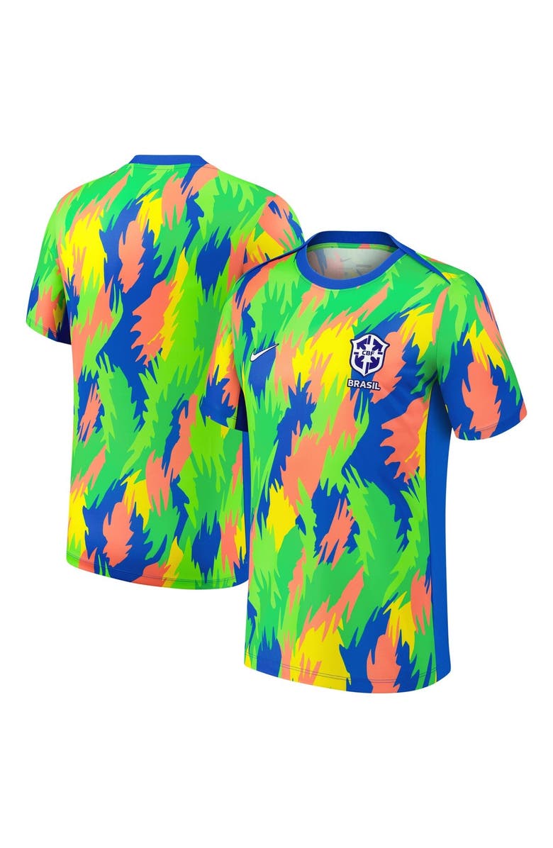 Nike Men's Nike Blue Brazil Women's National Team 2025 Academy Pro Pre-Match Performance Top, Alternate, color, Blue