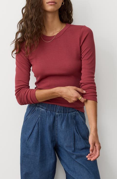 Lexi Sun-In Rib Long Sleeve T-Shirt