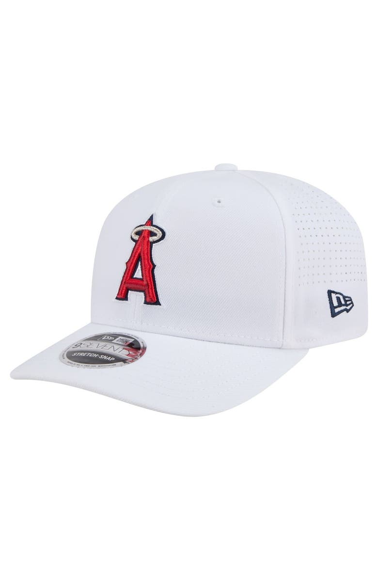 New Era Men's New Era White Los Angeles Angels COOLERA 9SEVENTY Adjustable Hat, Main, color, White