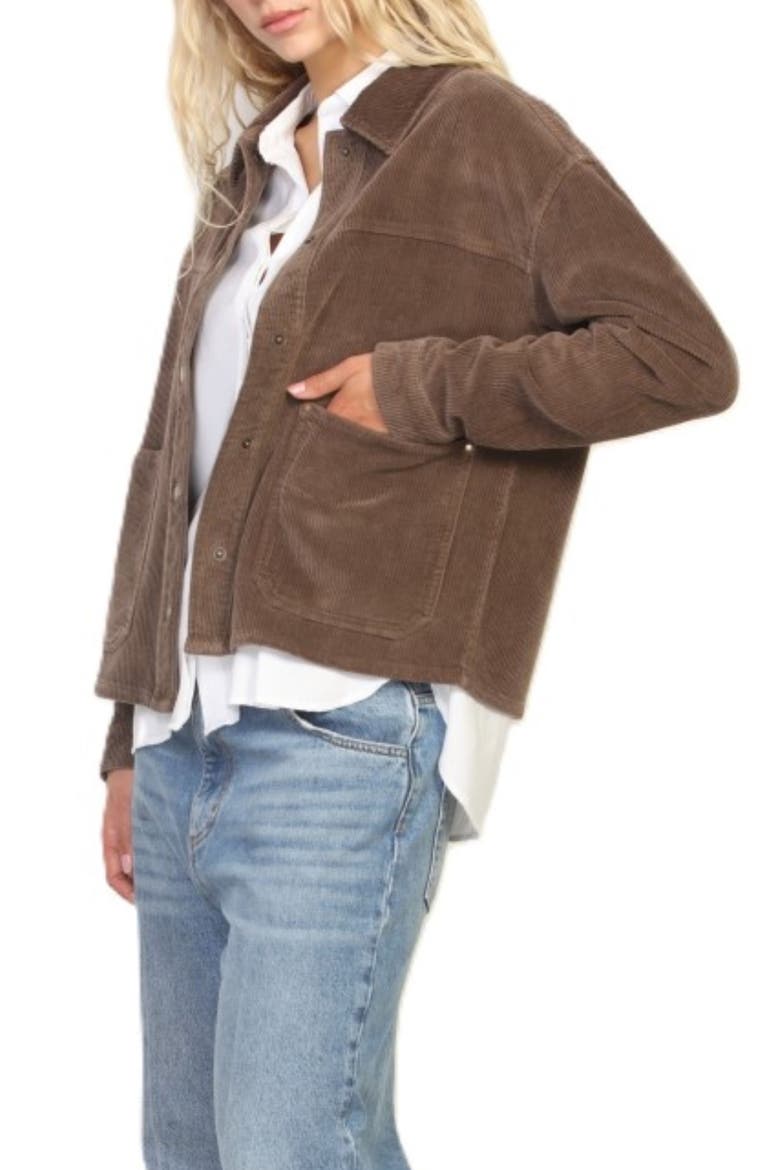 Corduroy Chore Jacket, Alternate, color, MOCHA