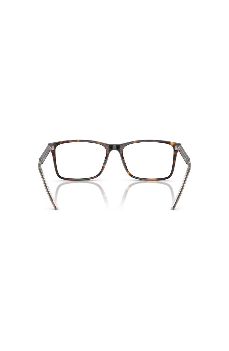 Giorgio Armani 57mm Rectangle optical glasses, Alternate, color, Tortoise