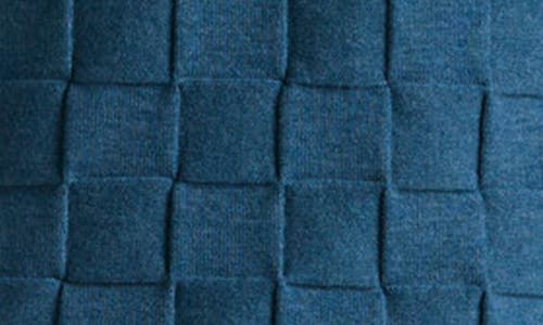 Original Penguin Jacquard Basketweave Johnny Collar Polo Sweater In Blue