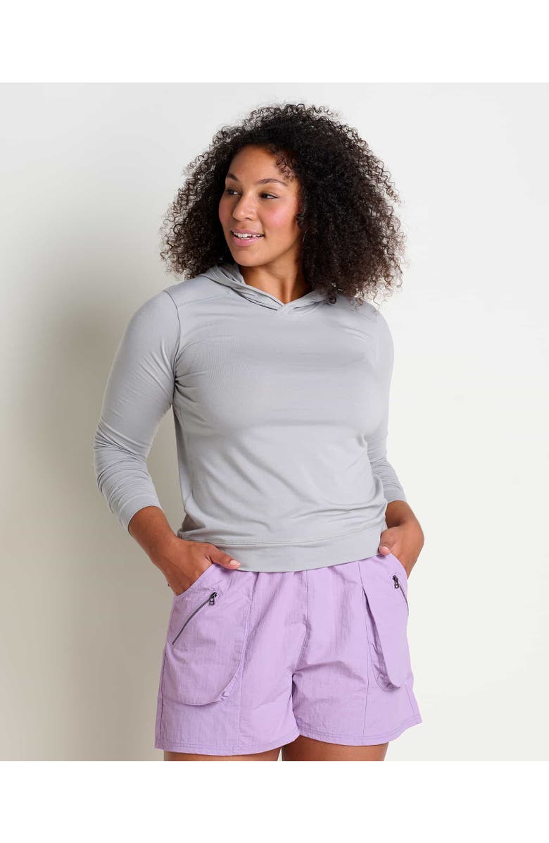 Toad & Co Women's Swifty Long Sleeve Hoodie, Main, color, Light Ash
